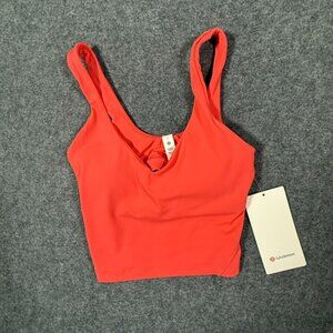 Lululemon‎ Womens Align Tank Pale Raspberry Red Pink Sz 2 NWT Yoga Active Lux